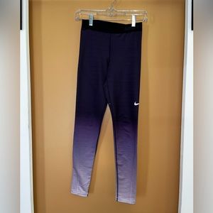 Nike pro hombre purple leggings